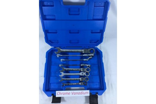 8PC RATCHET SPANNERS (CHROME VANADIUM) - Image 2 of 2