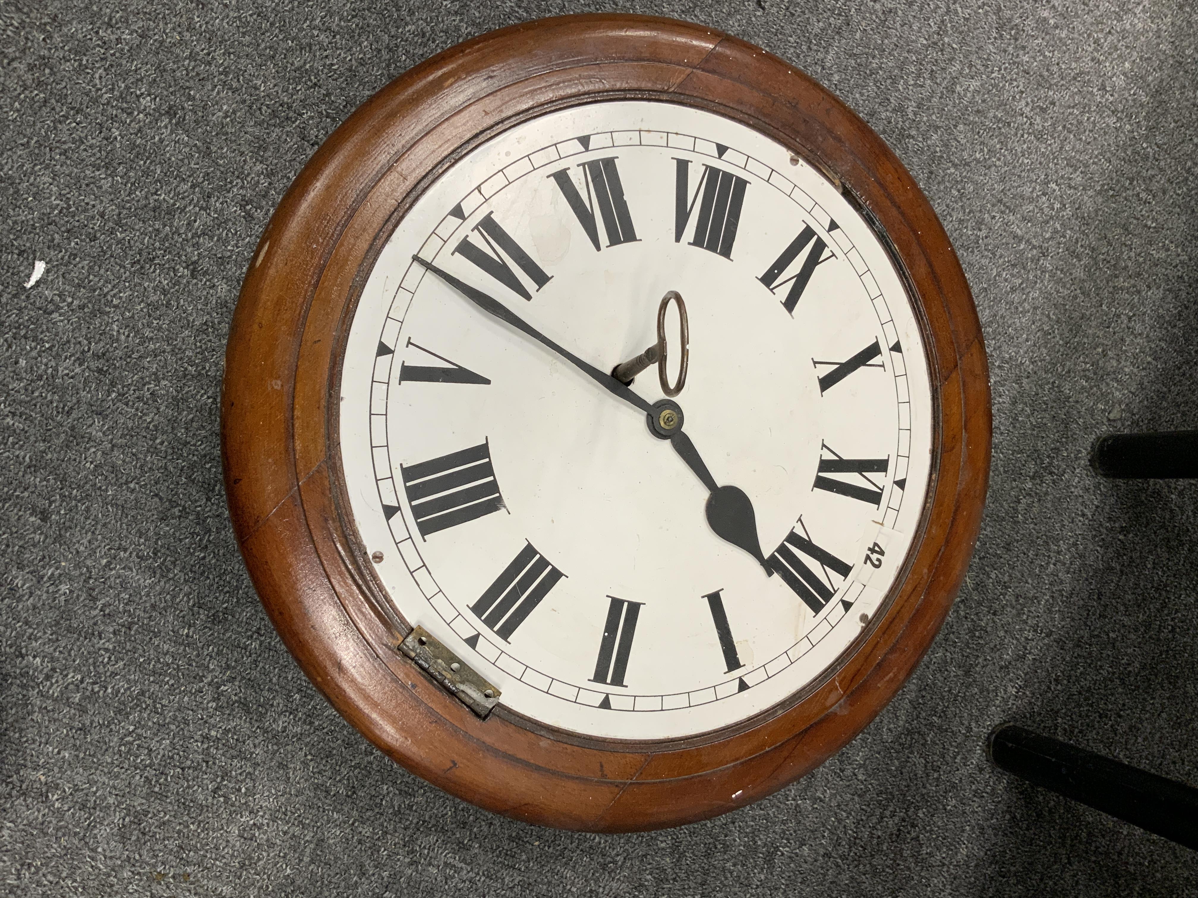 VICTORIAN STATION CLOCK AS FOUND