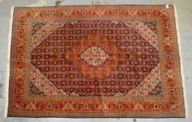 T&auml;briz (Iran), feste Kn&uuml;pfung, hochflorig - guter Zustand; Ma&szlig;e 360 x 247 cm