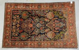 Sarough-Orientbr&uuml;cke, mittelfeine Kn., gleichm. - guter Zust.; Ma&szlig;e 208 x 131 cm