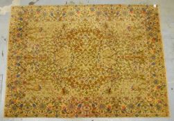 Tetex, mit 'Lebensbaum'-Motiv, Flor in gutem Zustand; Ma&szlig;e 330 x 246 cm