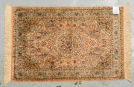 Seidenbr&uuml;cke (China), Seide auf Seide, sehr feine Kn., ca. 1,4 Mio. Knoten/qm, guter Zust.