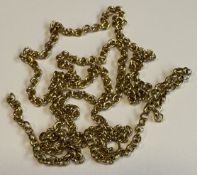 A 9 carat belcher link chain.