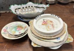 A quantity of various porcelain dishes and bowls.