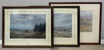 LIONEL EDWARDS: (British, 1878 - 1966): Two limited edition framed and glazed prints with one other.