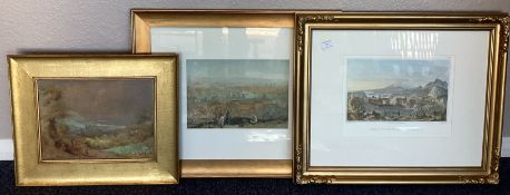K MAY: A gilt framed and glazed watercolour entitled 'Porlock'.
