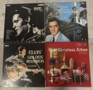 ELVIS PRESLEY: (American, 1935 - 1977): Four 12 inch vinyl record LP albums.