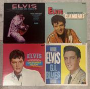 ELVIS PRESLEY: (American, 1935 - 1977): Four 12 inch vinyl record LP albums.