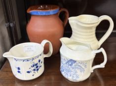 A quantity of four various jugs.