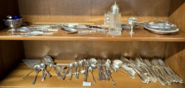 A collection of EPNS cutlery etc.