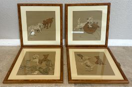 CECIL ALDIN: (British, 1870 - 1935): A set of four framed prints.