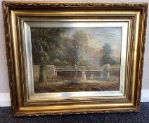 GEORGE FREDERICK HARRIS: (British, 1856 - 1924): A gilt framed oil on canvas.