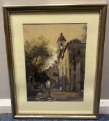 E. B. CRAWLEY BOEVEY: (British, 19th Century): A framed and glazed watercolour.