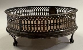 An 18th Century Georgian silver coaster.