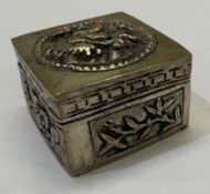 A Chinese metal snuff box.