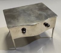 A large silver jewellery box.