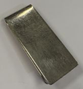 A silver money clip.