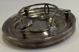 A rare George III silver lighter dtand.