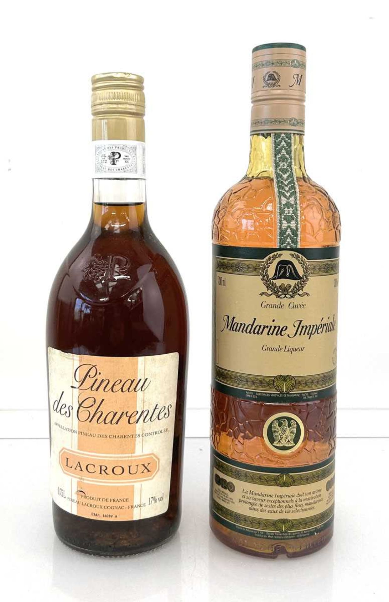 2 bottles, 1x Mardarine Imperiale Grande Cuvee Grande Liqueur 38% 70cl & 1x Lacroux Pineau des