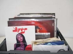 +VAT Box of vinyl albums and 7" singles incl. Gorrilaz, Brad Stank, Shapeshifter, Robert Palmer,