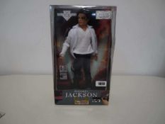 Boxed Michael Jackson singing figure Slight damage to the box