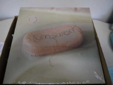 Box of 50 vinyl LPs (mostly sealed) incl. Rod Stewart, Kylie Minogue, Adele and Forth Wanderers