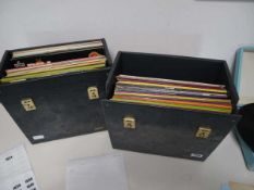 3 boxes of 12" vinyl albums incl. Buddy Holly, Bill Hailey, Ultravox, The Shadows, Jethro Tull, Al