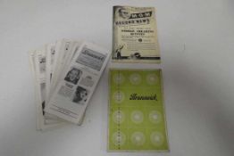 Collection of Brunswick and MGM catalogues and news supplements from the early 1950s