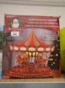 +VAT Boxed set of 2 battery operated glitter trees