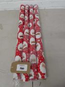 +VAT x4 rolls of double sided Christmas themed gift wrap