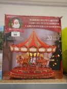 +VAT Boxed Mr Christmas marquee deluxe carousel
