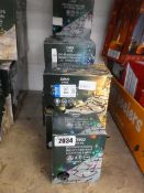 +VAT x9 boxes of 200 battery operated LED string lights (multicoloured, warm white and white) & x1