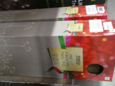 +VAT x2 Boxed pre lit firework twig trees