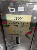 +VAT Boxed luxury 6.5ft alpine snow Christmas tree