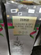 +VAT Boxed luxury 6.5ft alpine snow Christmas tree