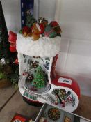 +VAT Christmas scene Santa boot