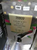 +VAT Boxed luxury 6.5ft pre lit winter pine Christmas tree