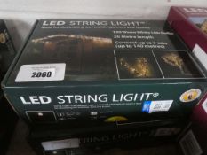 +VAT x2 boxed LED string lights - 20 metre length outdoor