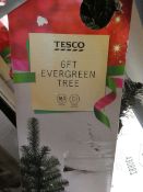 +VAT Boxed 6ft evergreen Christmas tree