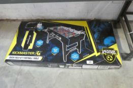 +VAT Boxed Kickmaster 4' folding football table
