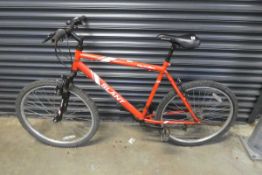 Apollo Slant mountain bike in red and white