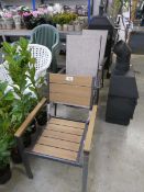 +VAT Aluminium framed composite dining chair