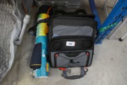 +VAT Titan 2 wheel pull along cool bag with beach blanket