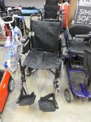 Enigma fold up wheelchair in black
