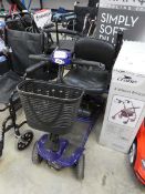 Blue mobility scooter with key, no charger