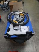 +VAT 2 wheeled detachable bicycle trailer in blue and grey