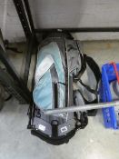 Turquoise and grey Letters golf bag