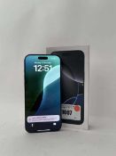 +VAT Apple iPhone 16 Pro Max, Black Titanium, 256GB, model A3296, boxed with charging lead