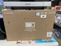 +VAT Samsung MW7300B combination microwave oven in black and grey finish, boxed