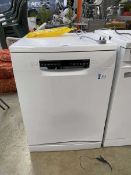 +VAT Bosch Series 4 Silence Plus under counter dishwasher in white finish